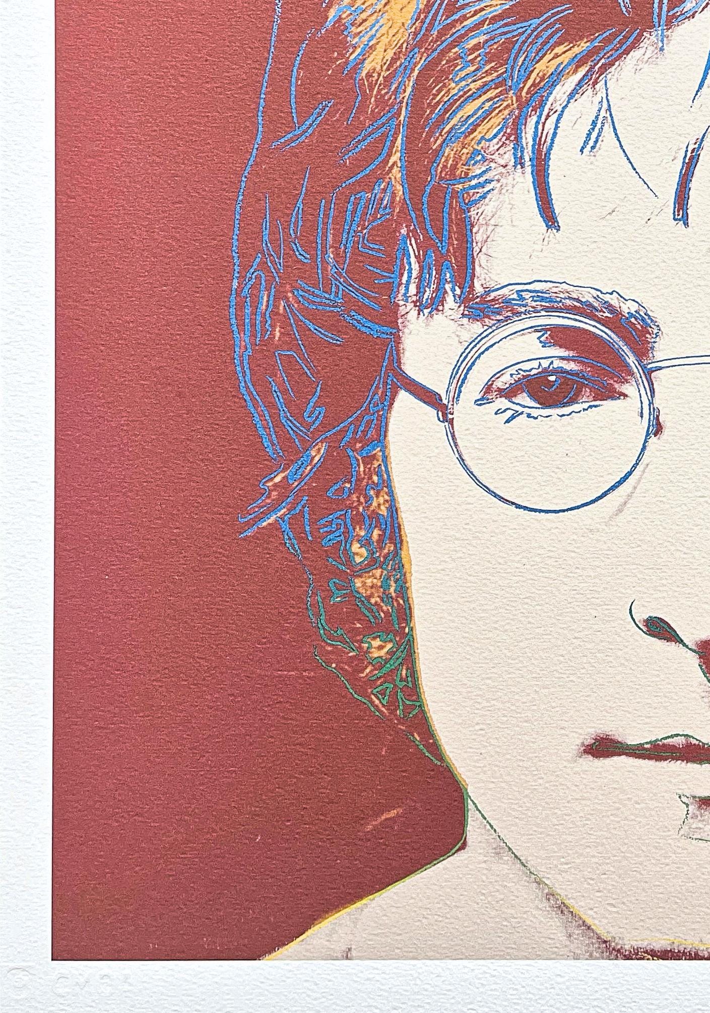 アンディ・ウォーホル - ジョン・レノン - サイン入り、番号入り