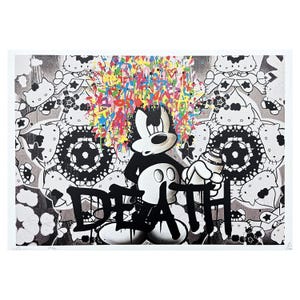 MORTE NYC - Mickey Mouse - assinado, certificado (coa), numerado - edição limitada, datado, 45 x 32 cm, #deathnyc #giclée #signed