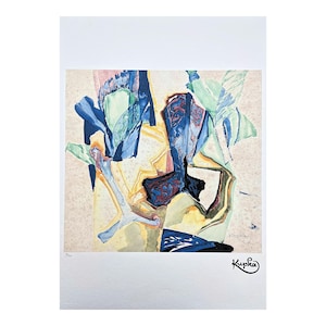 FRANTIŠEK KUPKA - Impromptu - signed, certificate, limited edition 16/350, 50 x 70 cm, #frankkupka #kupka #artwall #art #abstract