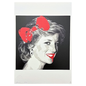 MORTE NYC - Diana, Princesa de Gales - assinada, certificado (coa), edição limitada, datada, 32 x 45 cm, #deathnyc #arte #giclée #impressão #assinada
