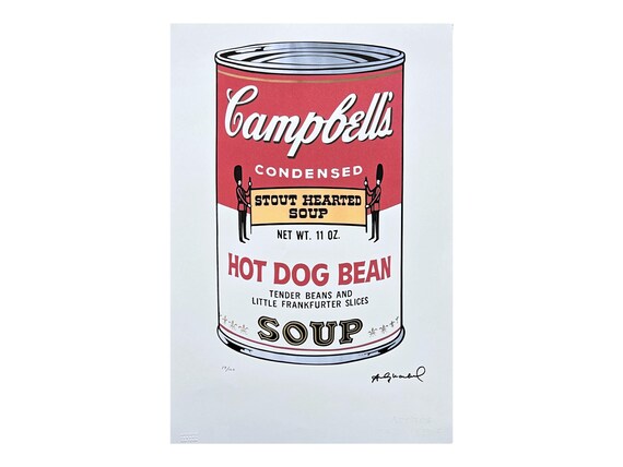 アンディ・ウォーホル - キャンベルスープ - サイン入り、番号入り