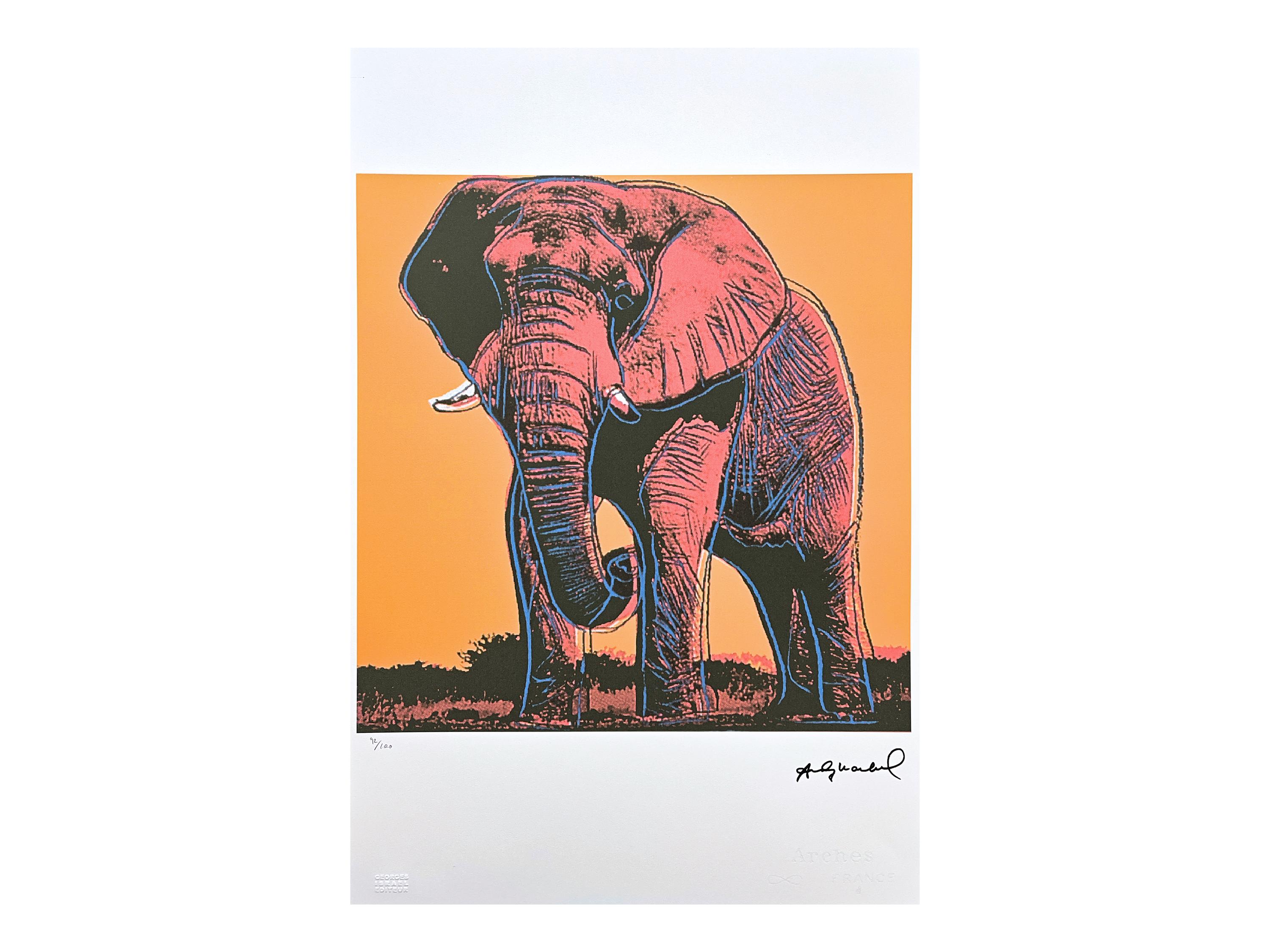 Andy Warhol Elephant - Etsy