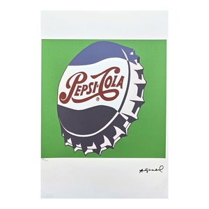 ANDY WARHOL - Pepsi-Cola - signed, numbered edition 44/100, 38 x 56 cm, edition Leo Castelli #warhol #artwall #artgift  #popart
