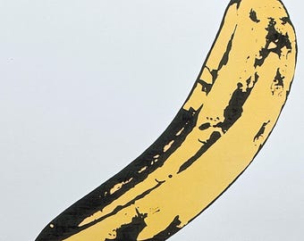 ANDY WARHOL - Banana - Signed, Numbered Edition X/100, 38 X 56 Cm