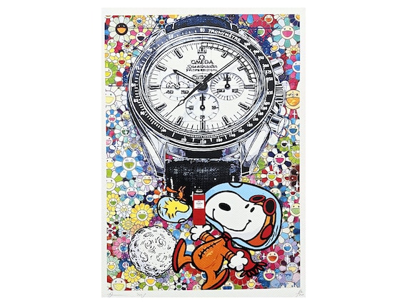 【DEATH NYC】Snoopy＆Mustang DEATH NYC ltd signed FRAMED art print 45x32cm Snoopy
