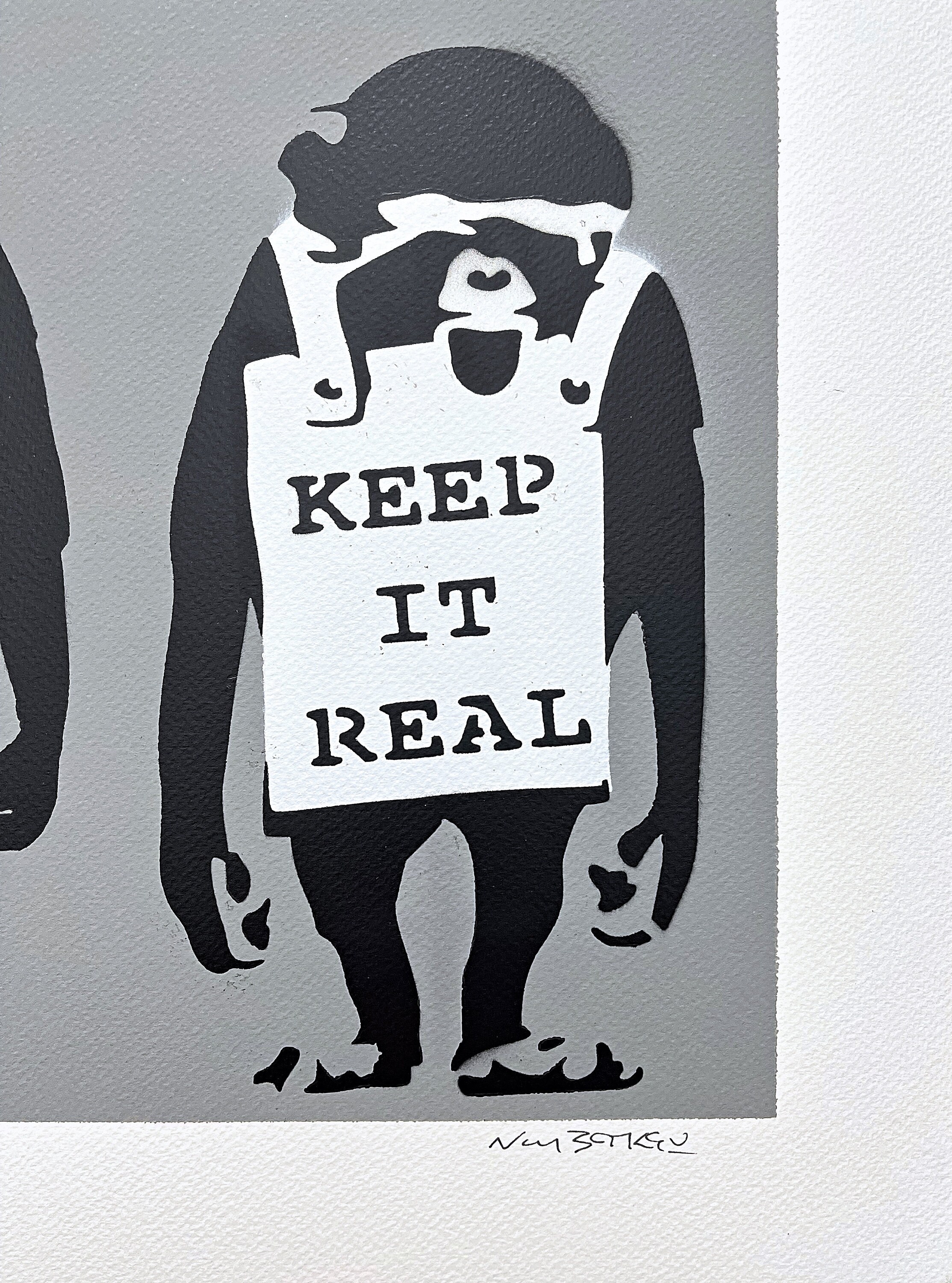 BANKSY/NOT BANKSY - Keep It Real - Original Spray Paint