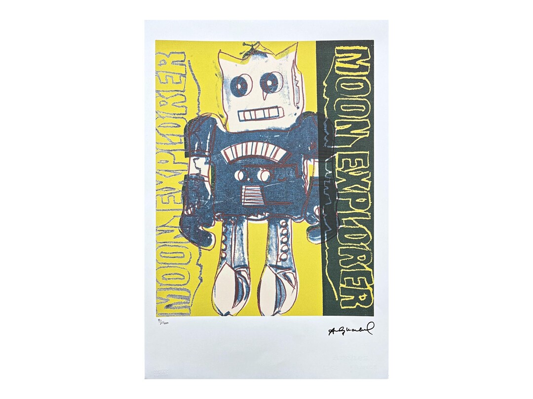 ANDY WARHOL - Moon Explorer Robot - Signed, Numbered Edition 93/100, 38 ...