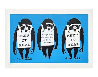 BANKSY/NOT BANKSY - Keep It Real - Original Spray Paint