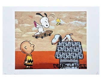 額装済】【DEATH NYC】SNOOPY✩Basquiat