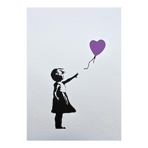 BANKSY - Balloon Girl - numbered edition 124/150, 50 x 70 cm  #banksy #artprint #streetart #banksyart #artwall #artgift