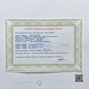 ANDY WARHOLA-- FAMOUS MOON WALK --90/100-- (LEO CASTELLI,NEW YORK ANDY WARHOLA-- FAMOUS MOON WALK --90/100-- (LEO CASTELLI,NEW YORK