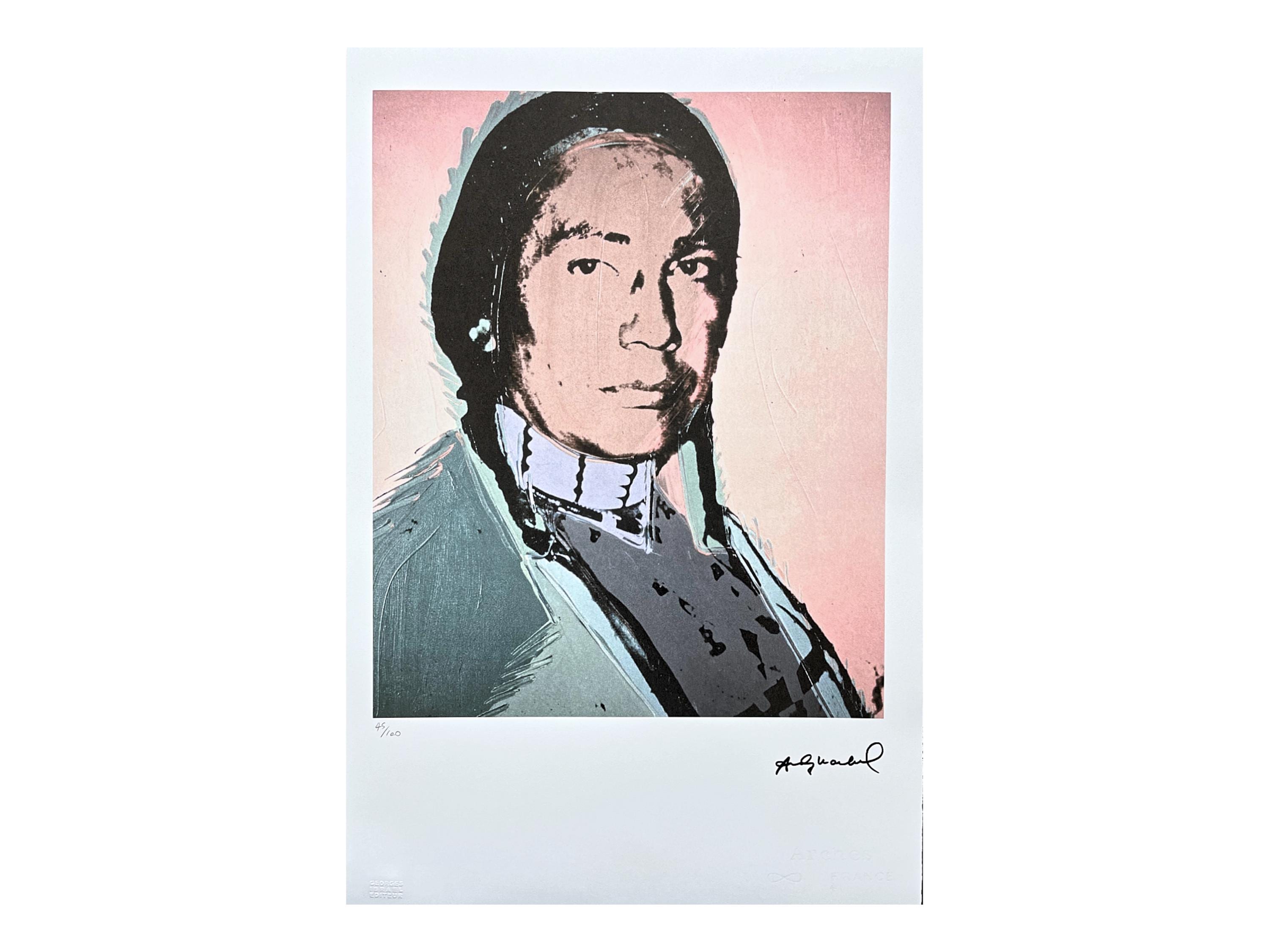 ANDY WARHOL - Russell Means - Signed, Numbered Edition 45/100, 38