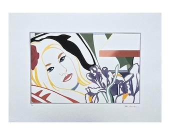 TOM WESSELMANN - Blonde girl - signed, certificate, limited edition 116/450, 70 x 50 cm, #tomwesselmann #popart #artgift #artwall
