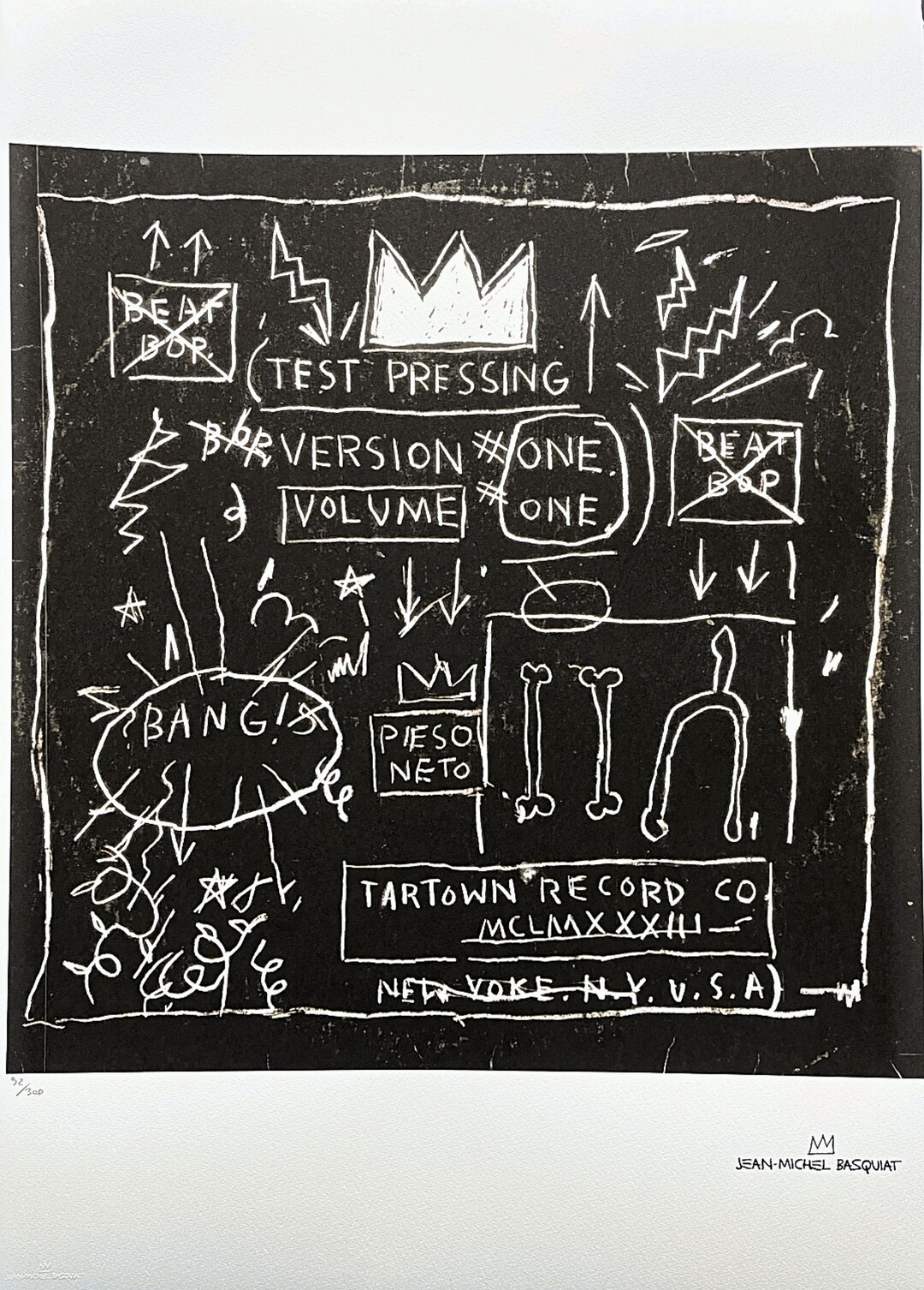 JEANMICHEL BASQUIAT Signed Certificate coa Limited Etsy