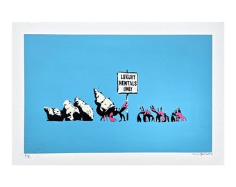 絵画 NOT BANKSY BANKSY/NOT BANKSY - Luxury Rentals Only - Original Spray Paint