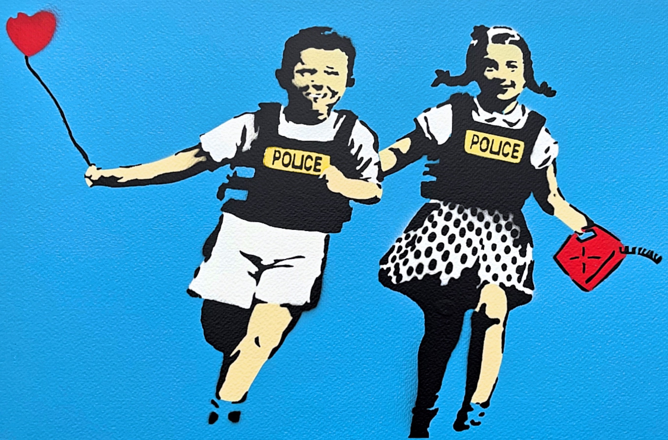 BANKSY/NOT BANKSY - Jack and Jill - Original Spray Paint