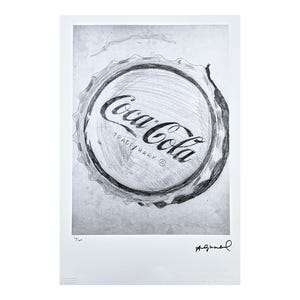ANDY WARHOL - Coca-Cola cap - signed, numbered edition 30/100, 38 x 56 cm, edition Leo Castelli #warhol #popart