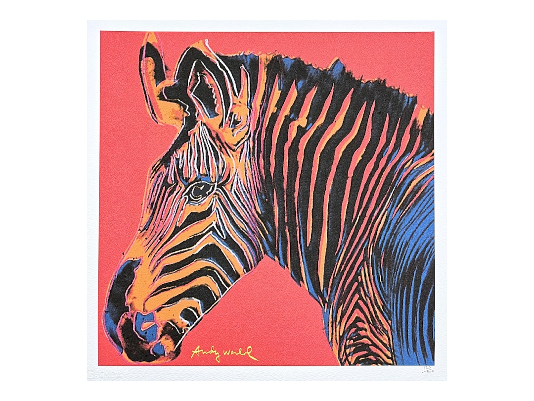 アンディ・ウォーホル - グレヴィーズ・シマウマ - サイン入り、番号