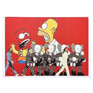 DEATH NYC - Simpsons e Beatles - assinado, certificado (coa), numerado - edição limitada, datado, 45 x 32 cm, #deathnyc #giclée