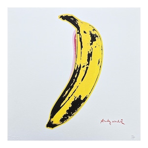 ANDY WARHOL - Banana - Signed, Numbered Edition X/500, 50 X 50 Cm