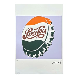 ANDY WARHOL - Pepsi-Cola - signed, numbered edition 69/100, 38 x 56 cm, edition Leo Castelli #warhol #artwall #artgift #popart