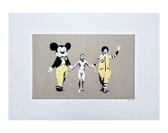 BANKSY - Napalm - signed, certificate, limited edition x/150, 70 x 50 cm, #banksy #artprint #streetart #banksyart #artwall