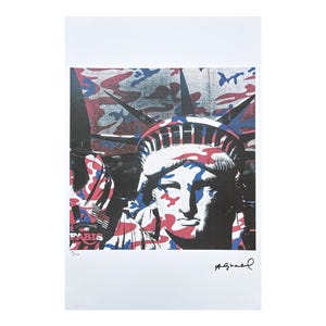 ANDY WARHOL - Statue of Liberty - signed, numbered edition 25/100, 38 x 56 cm, edition Leo Castelli #warhol #popart #artgift #artprint