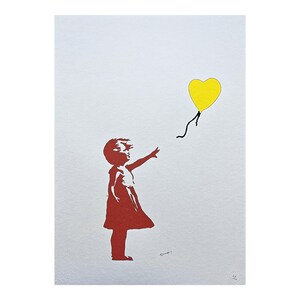 BANKSY - Balloon Girl - numbered edition 76/150, 50 x 70 cm  #banksy #artprint #streetart #banksyart #artwall #artgift