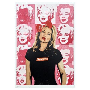 DEATH NYC - Kate Moss e Marilyn Monroe - assinada, certificado (coa), edição limitada, datada, 32 x 45 cm, #deathnyc #giclée