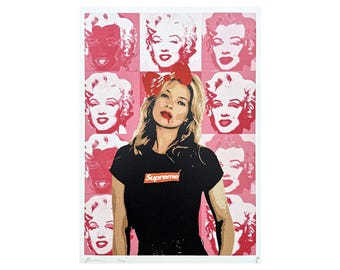 DEATH NYC ケイト・モス Supreme シルクスクリーン デスニューヨーク