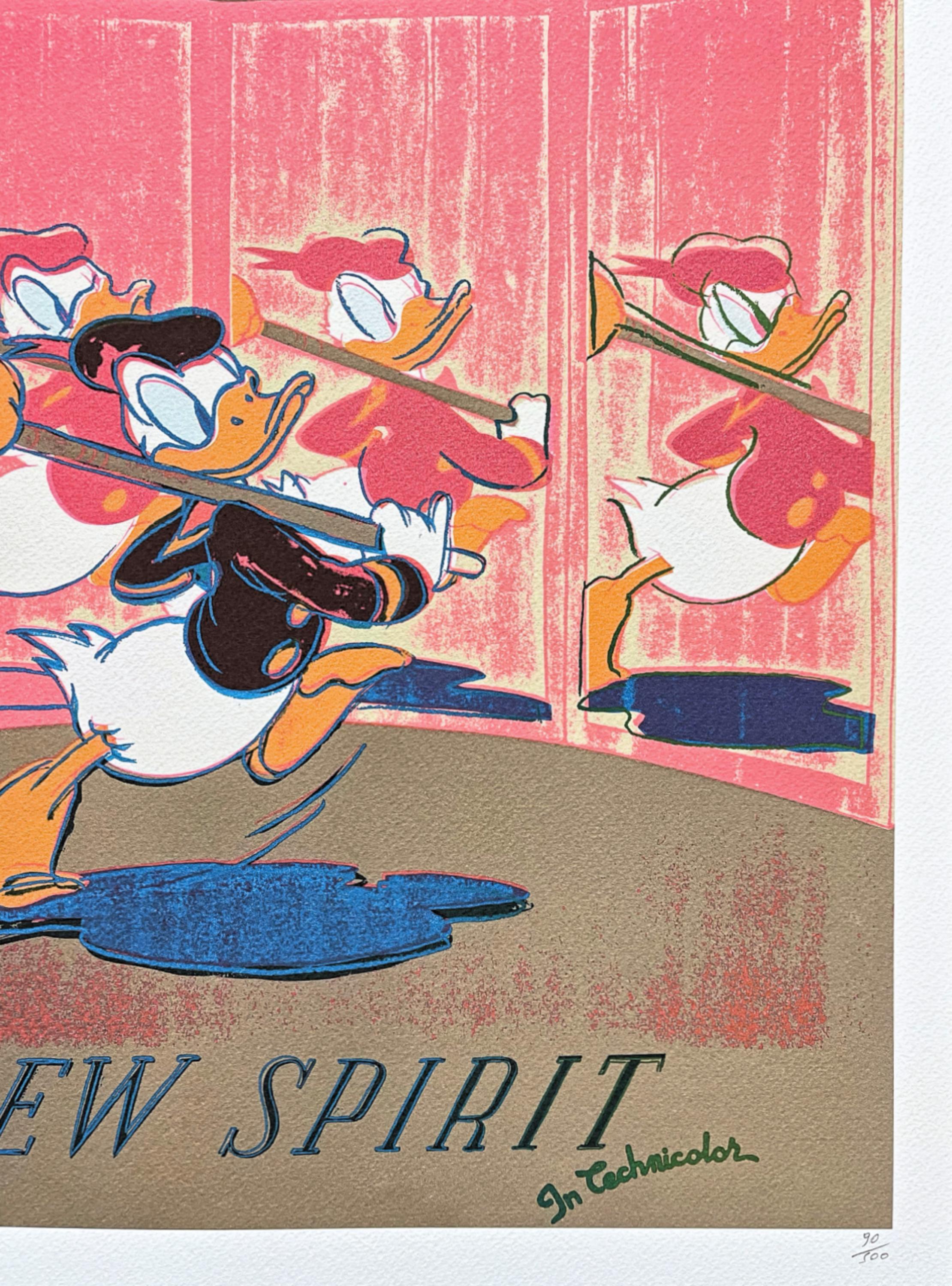 ANDY WARHOL - Donald Duck - Signed, Numbered Edition 90/500, 50 X