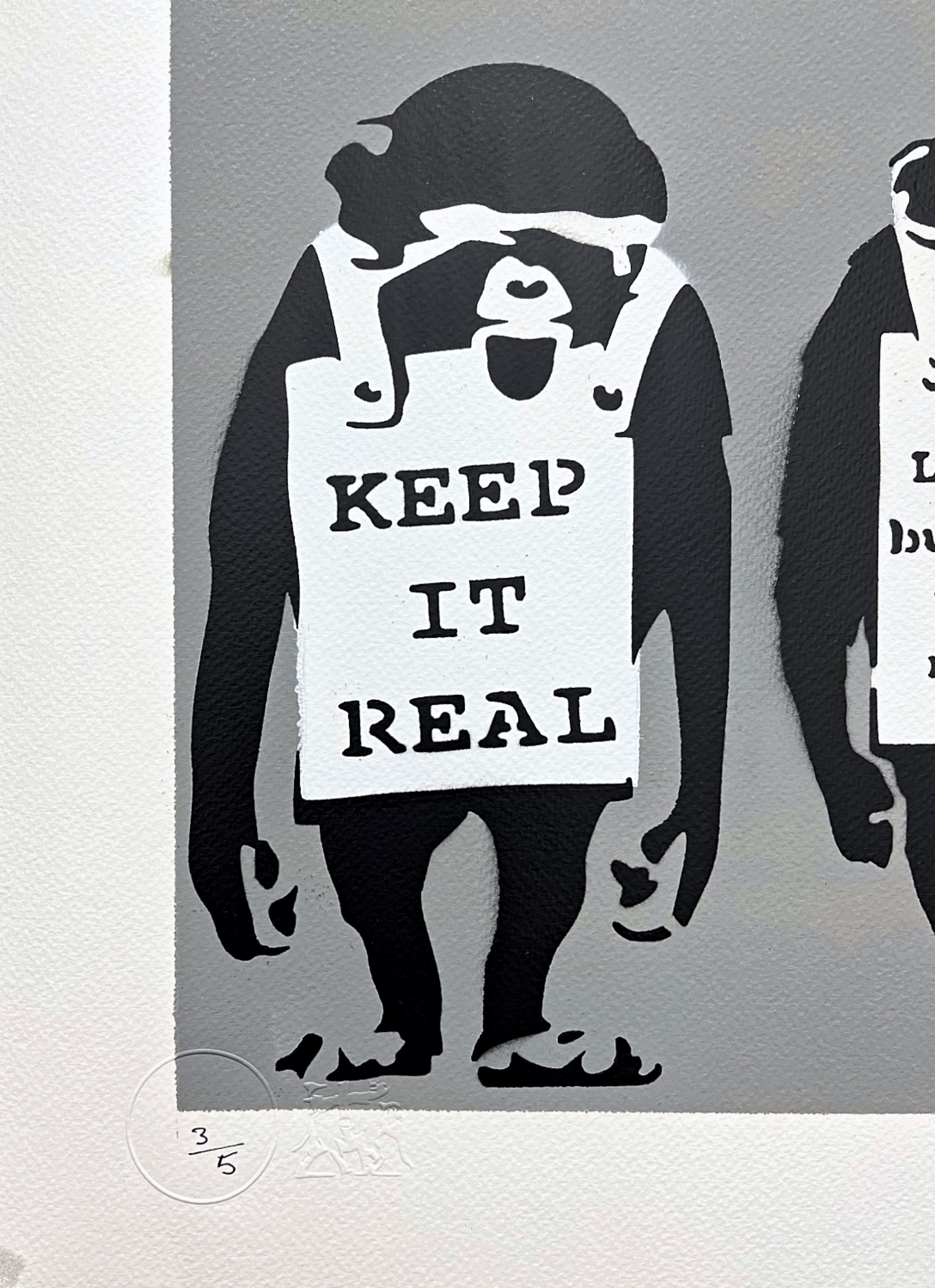 BANKSY/NOT BANKSY - Keep It Real - Original Spray Paint
