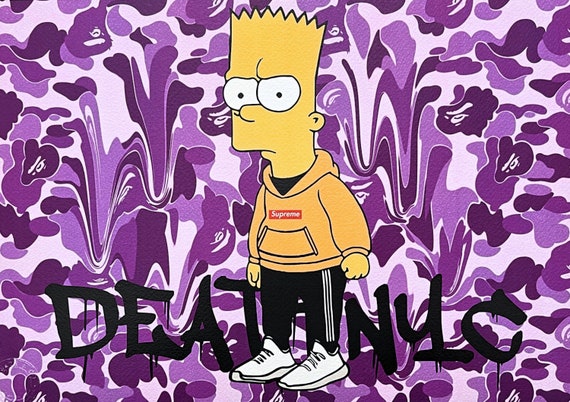 DEATH NYC - Bart Simpson - Signed, Certificate (coa), Numbered