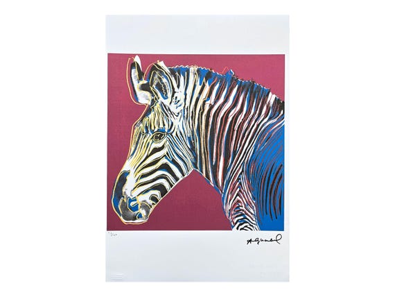 ANDY WARHOL - Grevy's Zebra - Signed, Numbered Edition 38/100, 38