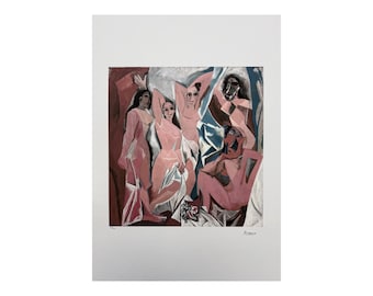 PABLO PICASSO - The Ladies of Savignon - signed, certificate, limited edition 58/200, 50 x 70 cm, #pablopicasso #art #cubism