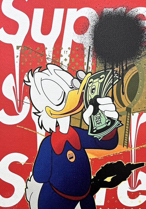 DEATH NYC - ドナルドダック - 署名、証明書 (COA)、限定版、日付指定
