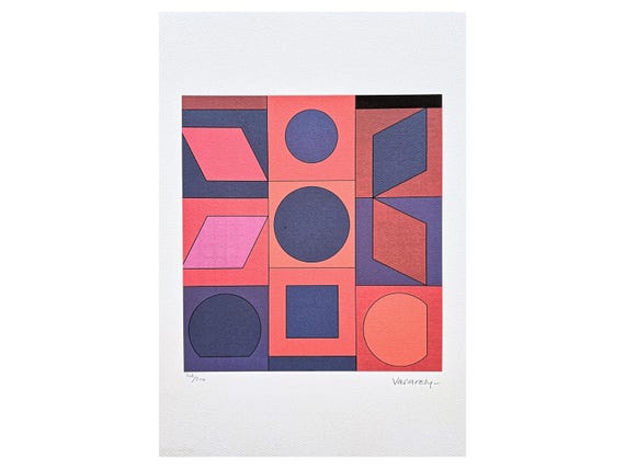VICTOR VASARELY - Alphabet VR - Signed, Certificate, Limited