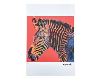 ANDY WARHOL - Grevy's Zebra - Signed, Numbered Edition 18/100, 38