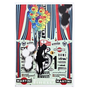 DEATH NYC - Menina com balão - assinada, certificado (coa), edição limitada, namoro, 32 x 45 cm,#deathnyc #arte #giclée
