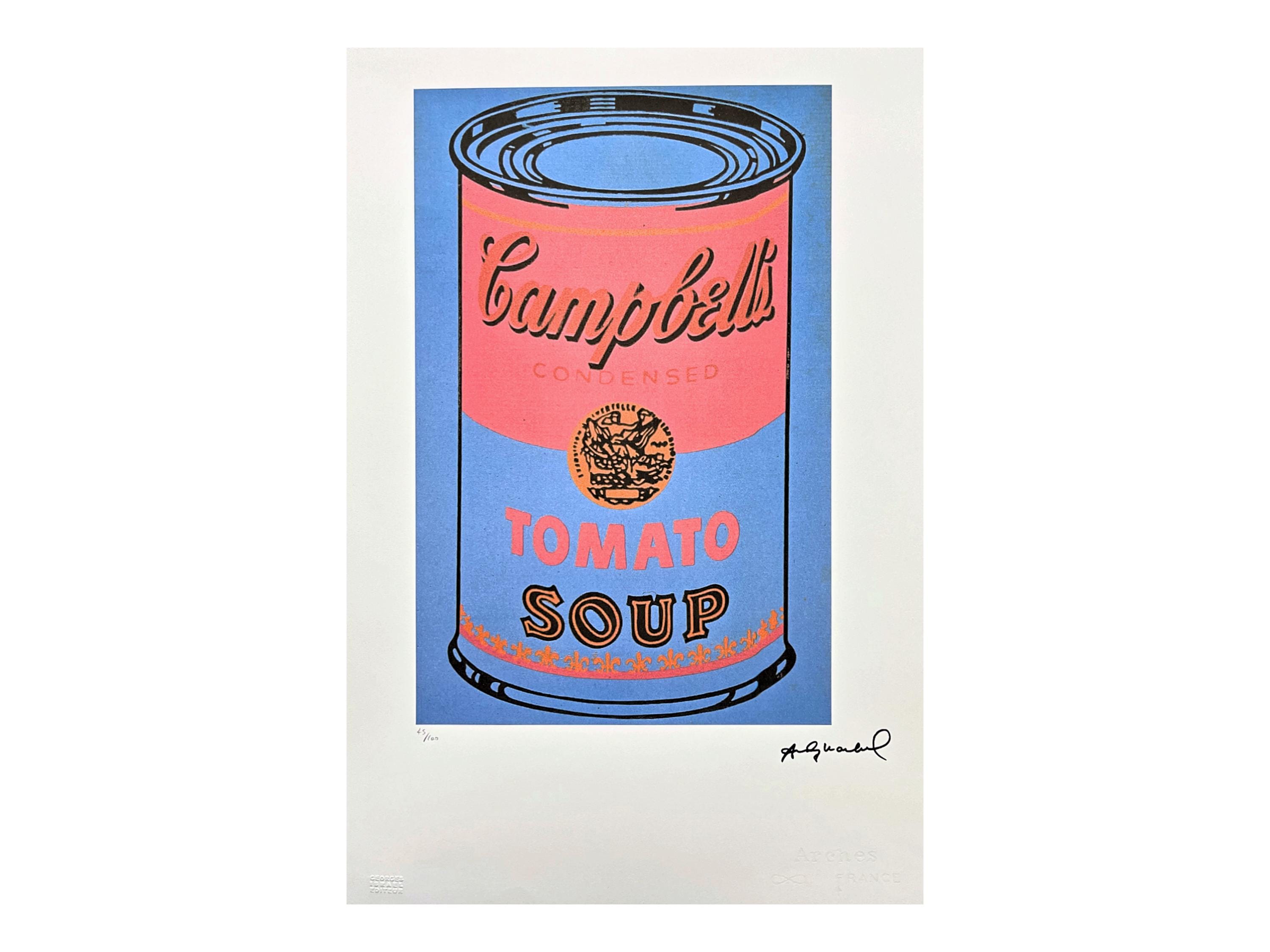 ANDY WARHOL - Campbell's Tomato Soup - Signed, Certificate