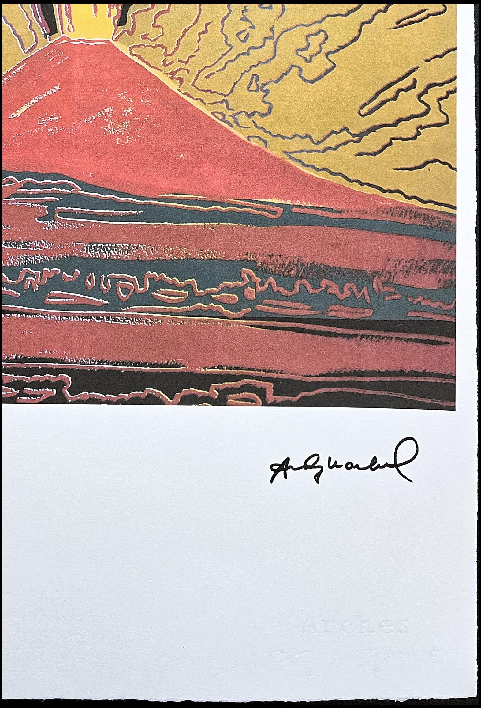 ANDY WARHOL - Vesuvius - Signed, Numbered Edition 57/100, 38 X 56