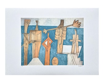 PABLO PICASSO - Swimmers - signed, certificate, limited edition 100/200, 70 x 50 cm, #pablopicasso #picasso #artwall #artprint #art