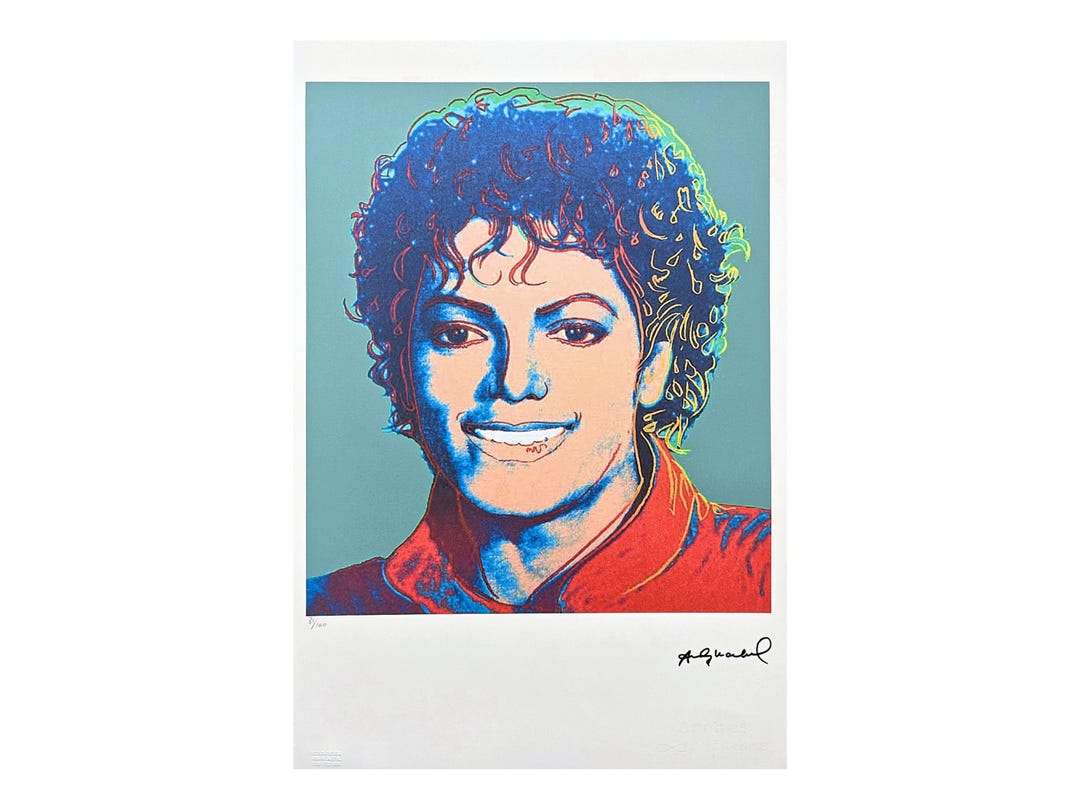 MichaelJacksonHelloWorldマイケルジャクソンハローワール ANDY WARHOL - Michael Jackson - Signed, Numbered Edition X/100, 38