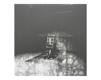 ANDY WARHOL - Little Electric Chair XIII - signed, numbered edition x/2400, 60x60 cm, edition cmoa #warhol #artwall #popart #artgift #print
