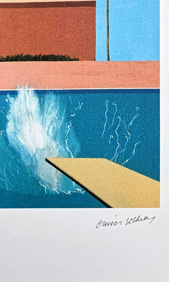 DAVID HOCKNEY - A Bigger Splash - Signed, Numbered Edition 311/500