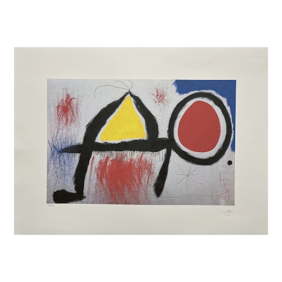 ジョァン ミロ 絵画 アートポスター 独創的象画家 ジョァン ミロ 絵画