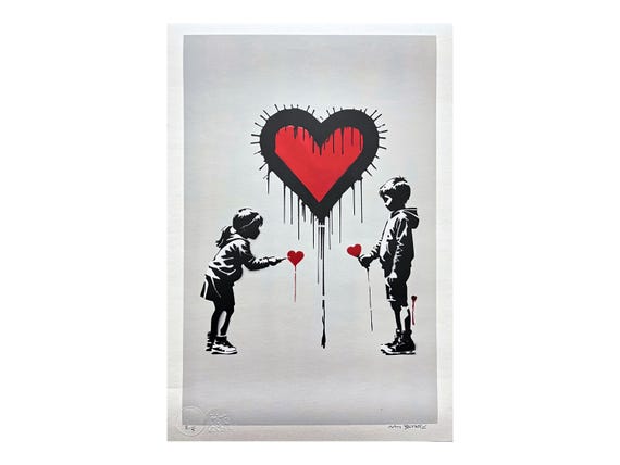 BANKSY/NOT BANKSY - Express Your Love - Original Spray Paint