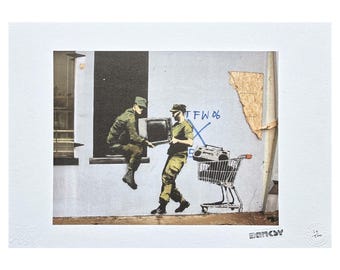 BANKSY - Looters Masters - Numbered Edition 56/500, 50 X 35 Cm
