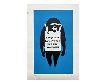 Banksy – Laugh Now (12x18 Heavyweight Print) - Etsy