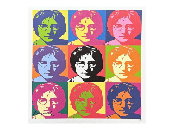 ANDY WARHOL - John Lennon - Signed, Numbered Edition 238/500, 50 X